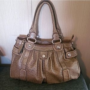 GUESS Brown Large Shoulder Handbag